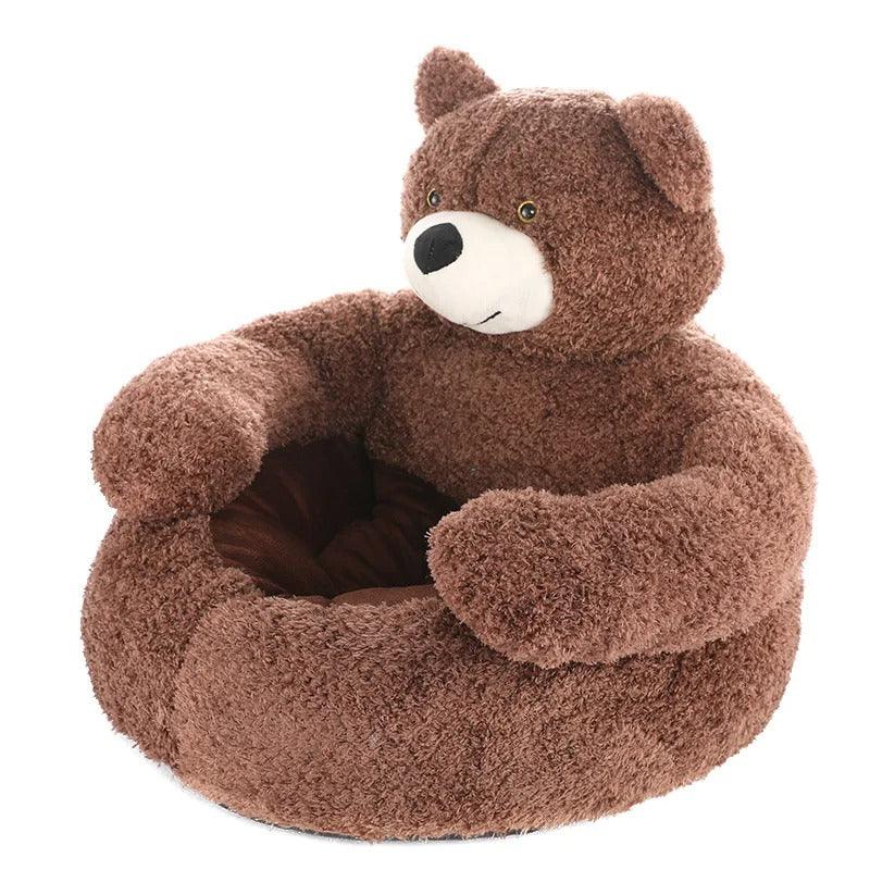 Knus Hondenbed Berenknuffel Design Warm Ondersteunend Gemakkelijk Schoon te Maken Beschikbaar in 46cm - Ruffy