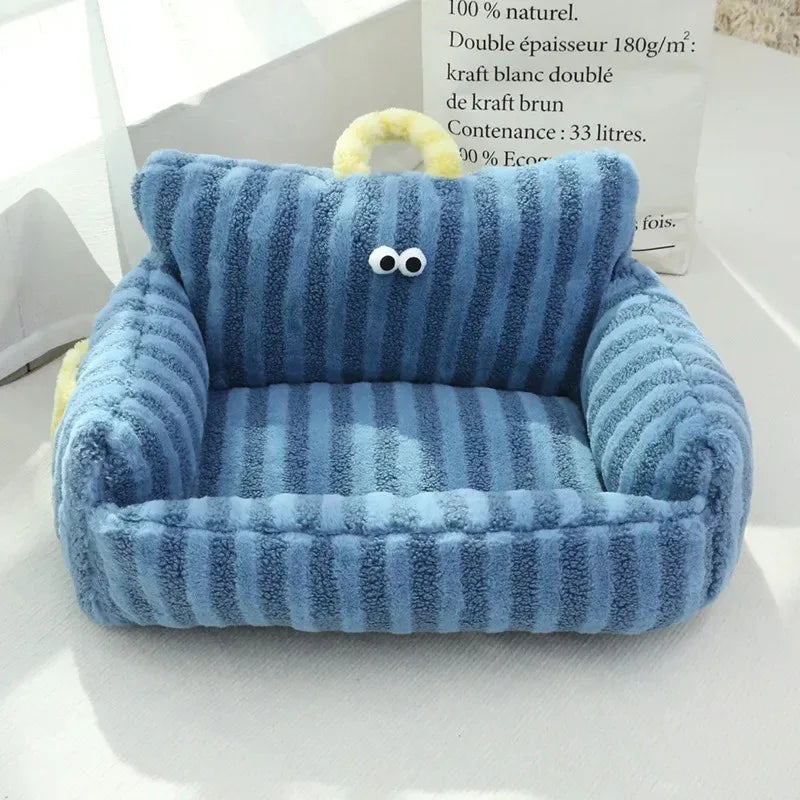 Speels Hondenbed Met Verhoogde Zijkanten Comfortabel Pluche Anti-Slip Machinewasbaar Voor Extra Ondersteuning - Ruffy