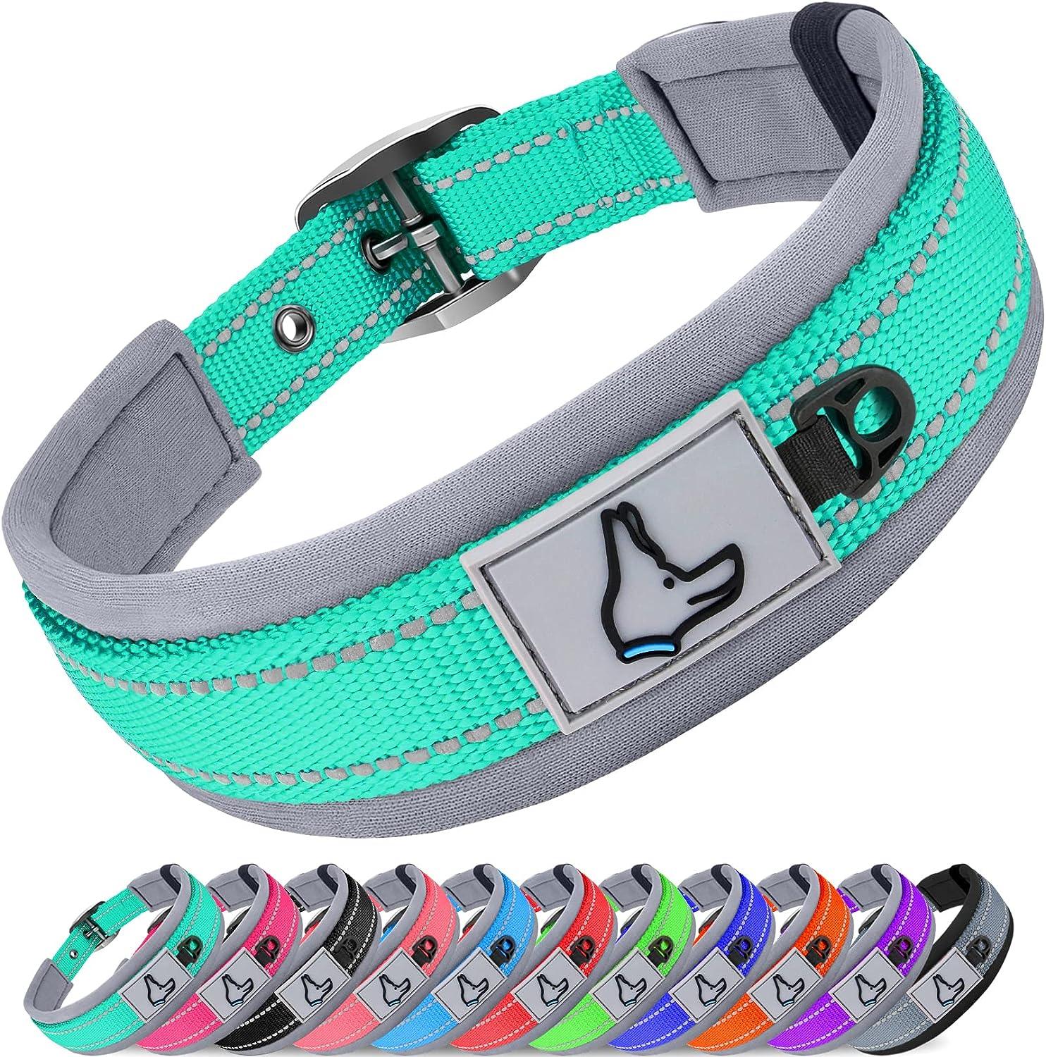 Neopreen Gevoerde Hondenhalsband extra Sterk En Reflecterend - Ruffy