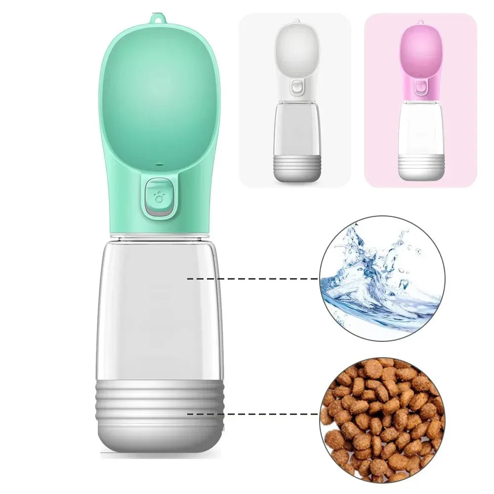 Draagbare Hondenwaterfles en Voedselcontainer Lekvrij Compact Voor Voeding en Hydratatie Onderweg - Ruffy