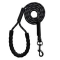 Duurzame reflecterende nylon hondenriem met schuimhandvat en robuuste haak - Ruffy