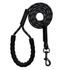 Duurzame reflecterende nylon hondenriem met schuimhandvat en robuuste haak - Ruffy