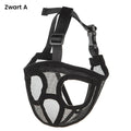 Verstelbare nylon snuit voor honden met platte snuit. Comfortabel ademend ontwerp voor veiligheid en training - Ruffy