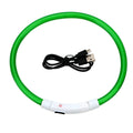 Oplaadbare LED-halsband Waterdicht Verstelbaar 50 cm voor nachtelijke veiligheid en zichtbaarheid - Ruffy