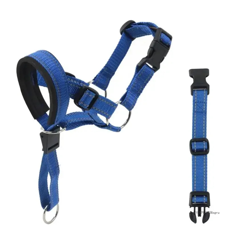Duurzaam nylon hondentuig met zachte vulling, verstelbare maten in blauw, oranje, rood - Ruffy