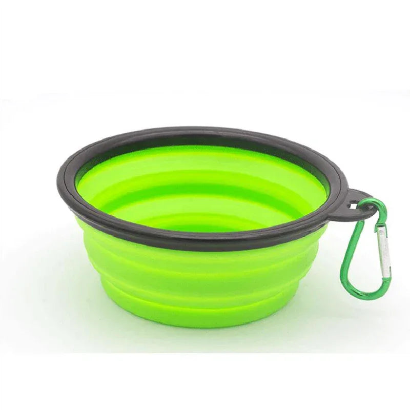 Opvouwbare siliconen hondenbak Draagbare voedsel- en waterbak voor op reis in levendige kleuren - Ruffy