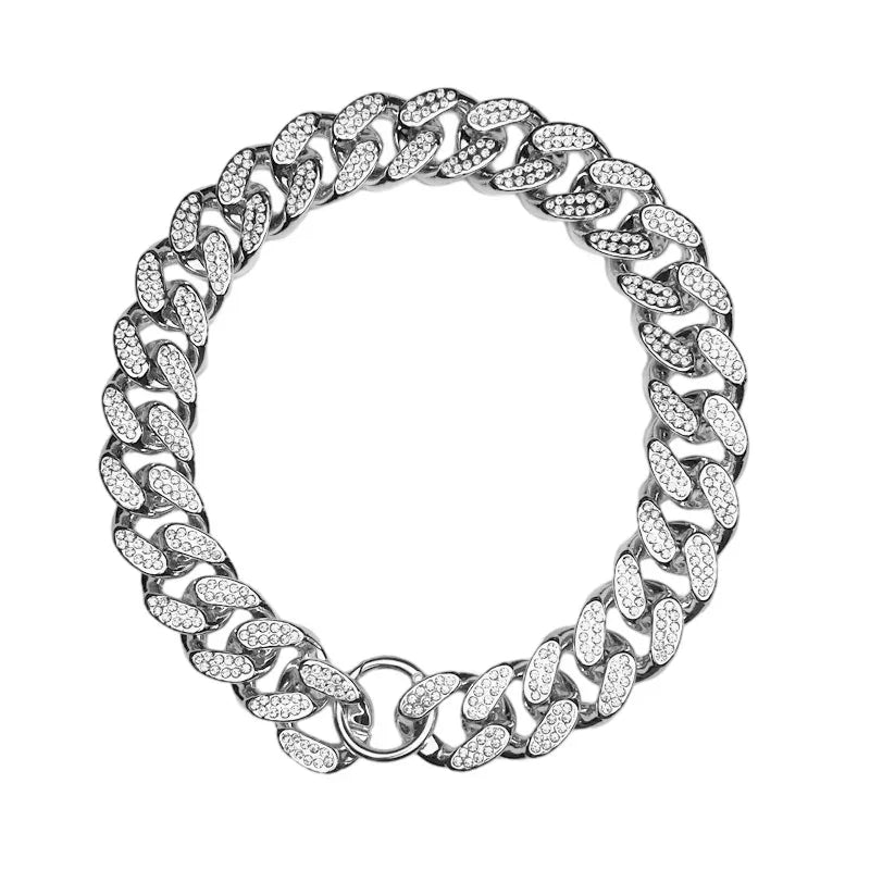 Halsband met juwelen en diamanten inleg Lichtgewicht ABS Ontwerp - Ruffy