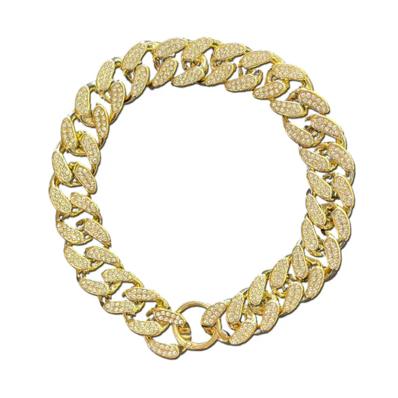 Halsband met juwelen en diamanten inleg Lichtgewicht ABS Ontwerp - Ruffy