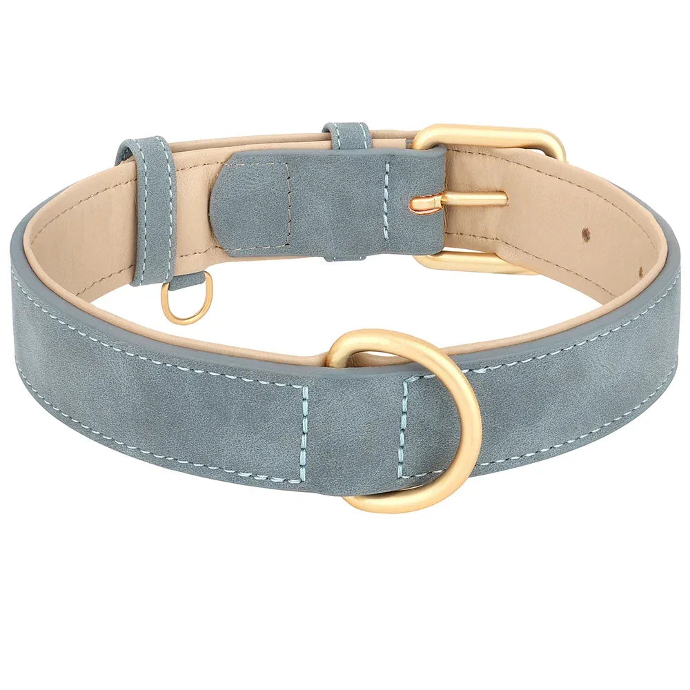 Comfortabele en Duurzame Leren Hondenhalsband Met Verstelbare Maatopties - Ruffy