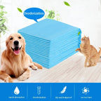 Superabsorberende lekvrije hondentrainingspads 45x60cm Wegwerpverpakking van 50 stuks in blauw - Ruffy