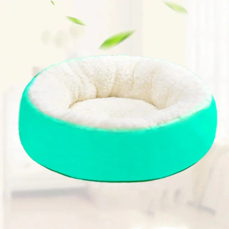 Gezellig lamsfluwelen huisdierbed Zacht pluche ontwerp Machinewasbaar in 40 cm en 50 cm voor kleine honden en katten - Ruffy