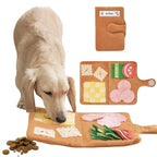 Interactieve snuffelmat voor honden Pluche opvouwbaar ontwerp voor mentale stimulatie en langzame voeding - Ruffy