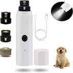 Elektrische nagelknipper voor huisdieren met LED-licht USB-opladen Geluidsarm ontwerp voor honden en katten - Ruffy