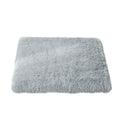 Superzacht koraalfleece hondenbed met afneembare hoes in lichtgrijs donkergrijs, maten S-L - Ruffy