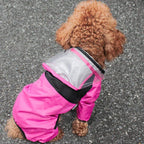 Waterdichte hondenregenjas met transparante capuchon Lichtgewicht polyester in de maten XS-4XL - Ruffy