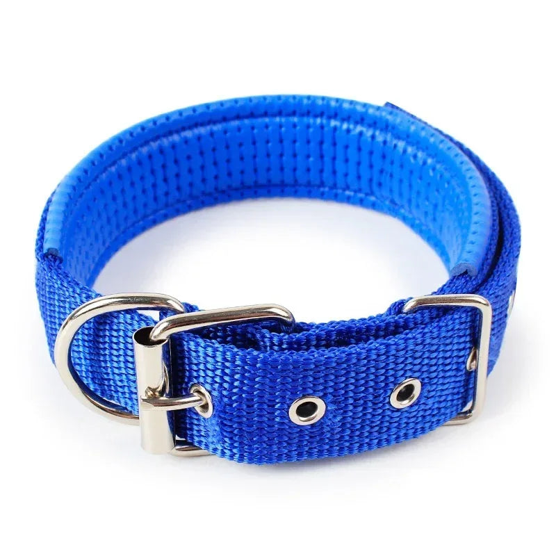 Verstelbare Halsband met Zachte Schuimvulling Duurzaam Nylon voor Comfort en Veelzijdigheid voor Honden en Katten - Ruffy