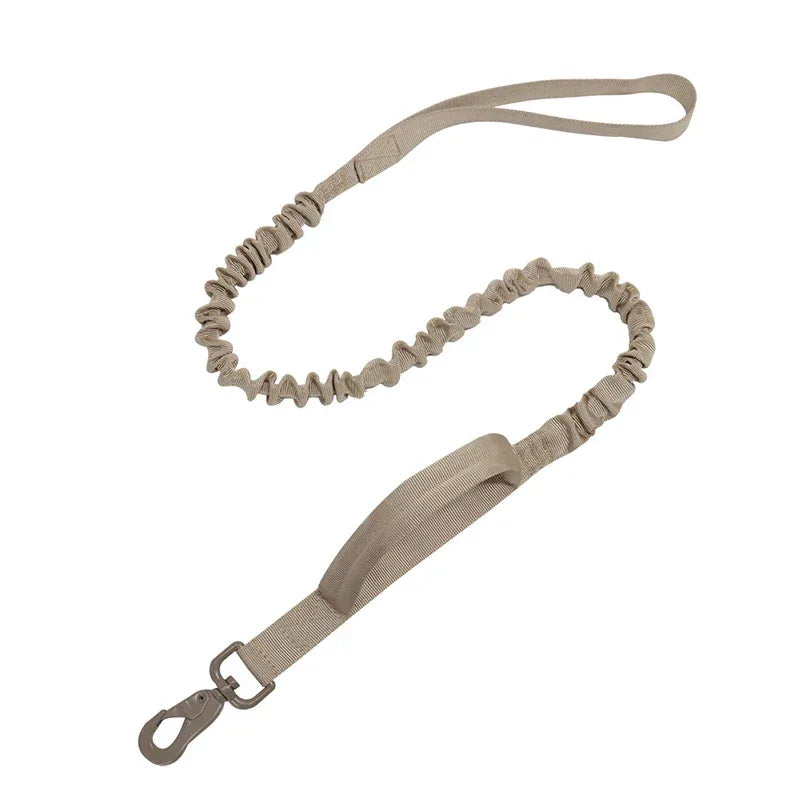 Militaire Tactische Hondenriem met Verstelbare Lengte en Comfortabele Grip Duurzaam Nylon met Metalen Haak - Ruffy