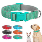 Reflecterende nylon hondenhalsband met verstelbare pasvorm voor kleine tot grote honden Duurzaam en ademend voor nachtelijke wandelingen - Ruffy