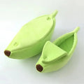 Knus Banaanvormig Bed met Zachte Pluche Stof Stijlvol en Duurzaam voor Katten en Kleine Honden - Ruffy