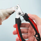Ergonomische roestvrijstalen nagelknipper met veiligheidsstop voor het nauwkeurig verzorgen van honden en katten - Ruffy