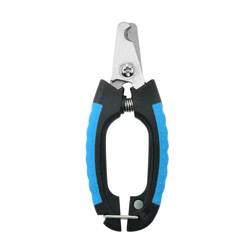 Ergonomische roestvrijstalen nagelknipper met veiligheidsstop voor het nauwkeurig verzorgen van honden en katten - Ruffy