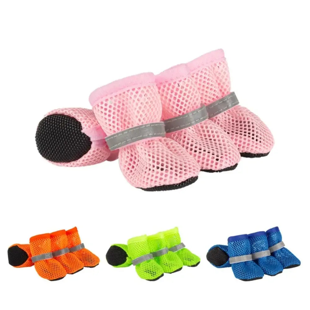Reflecterende hondenschoenen met antislipzool Comfortabel katoen voor bescherming van de poten bij alle weersomstandigheden - Ruffy