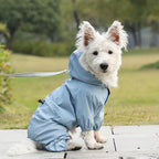 Waterdichte reflecterende hondenregenjas met gemakkelijke kliksluiting Lichtgewicht nylon voor kleine tot middelgrote honden - Ruffy