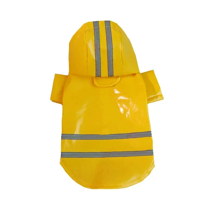 Waterdichte Reflecterende Regenjas voor Honden met Leiband Toegang Lichtgewicht PU-gecoat polyester voor alle seizoenen - Ruffy