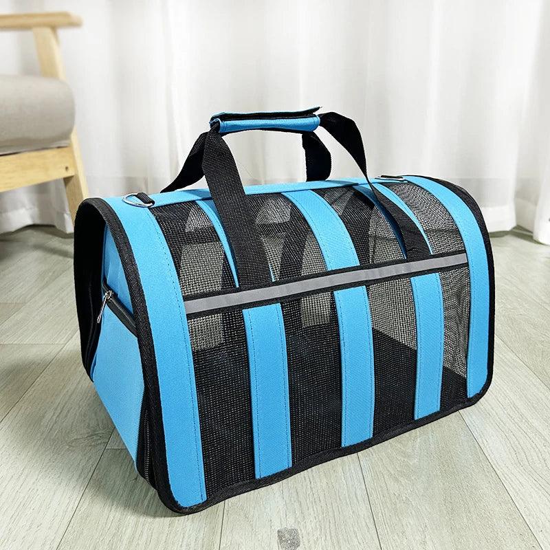 Reis in comfort en stijl met onze milieuvriendelijke, ademende pet carrier - Ruffy