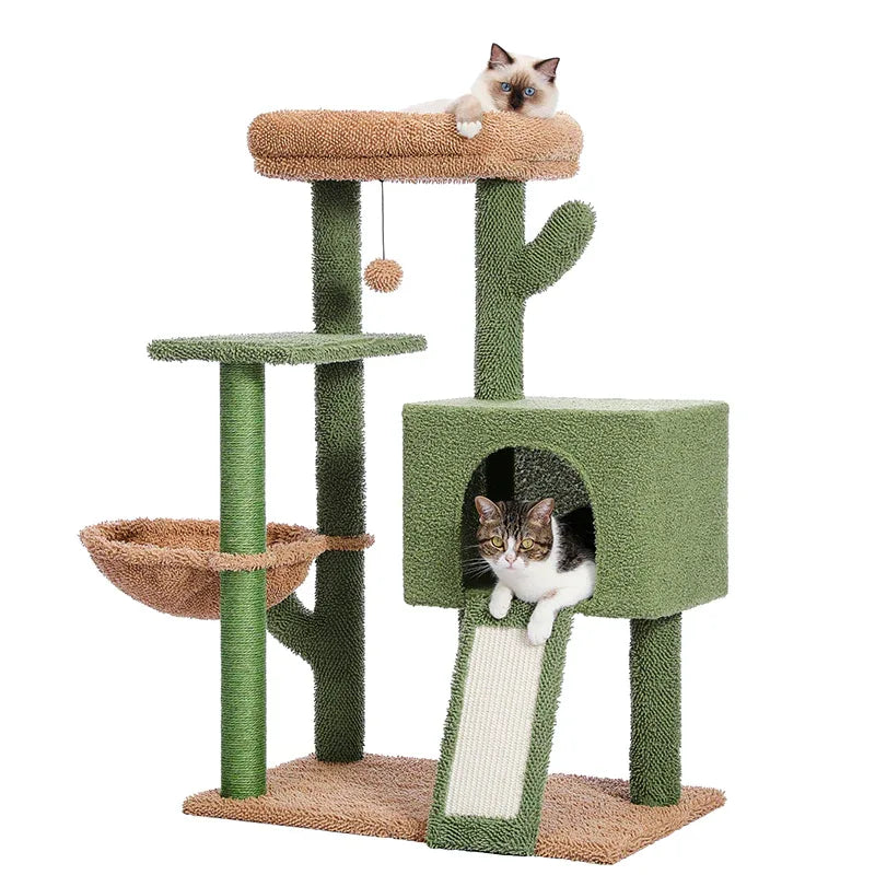 Krabton: Kattenu CrazyCats - Krabpaal Voor Katten - Krabpaal Cactus 105 Cm Hoog Groen Unieke Krabpaal Met Kattenhuis Krabton: Kattenu CrazyCats - Krabpaal Voor Katten - Krabpaal Cactus 105 Cm Hoog Groen Unieke Krabpaal Met Kattenhuis