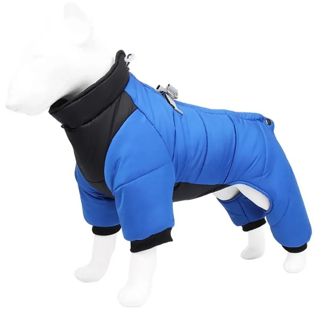 Reflecterende Waterdichte Winter Jumpsuit Voor Franse Bulldogs Warm Veilig Duurzaam Met Harnas - Ruffy