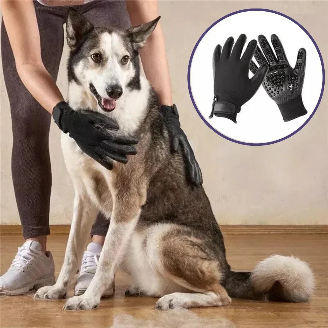 Verharingshandschoenen Huisdieren Efficiënte Ontharing Comfortabele Massage Veelzijdig Rubber Gemakkelijk Schoon te Maken - Ruffy
