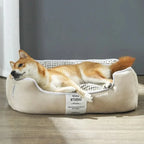 Wasbare gevoerde pluche hondenmand - Ruffy