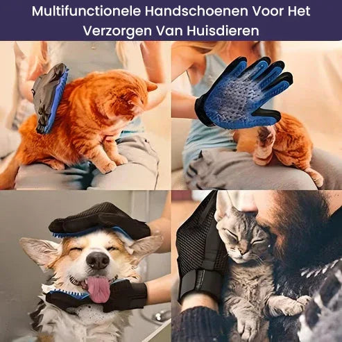 Siliconen Verzorgingshandschoenen voor Honden Efficiënte Ontharing en Zachte Massage Duurzaam en Milieuvriendelijk - Ruffy