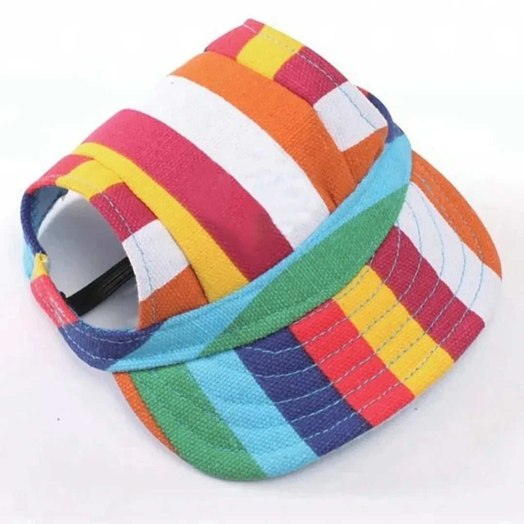 Canvas Baseballpet voor Kleine Honden Verstelbaar en UV-Bescherming Voor Zomeravonturen - Ruffy