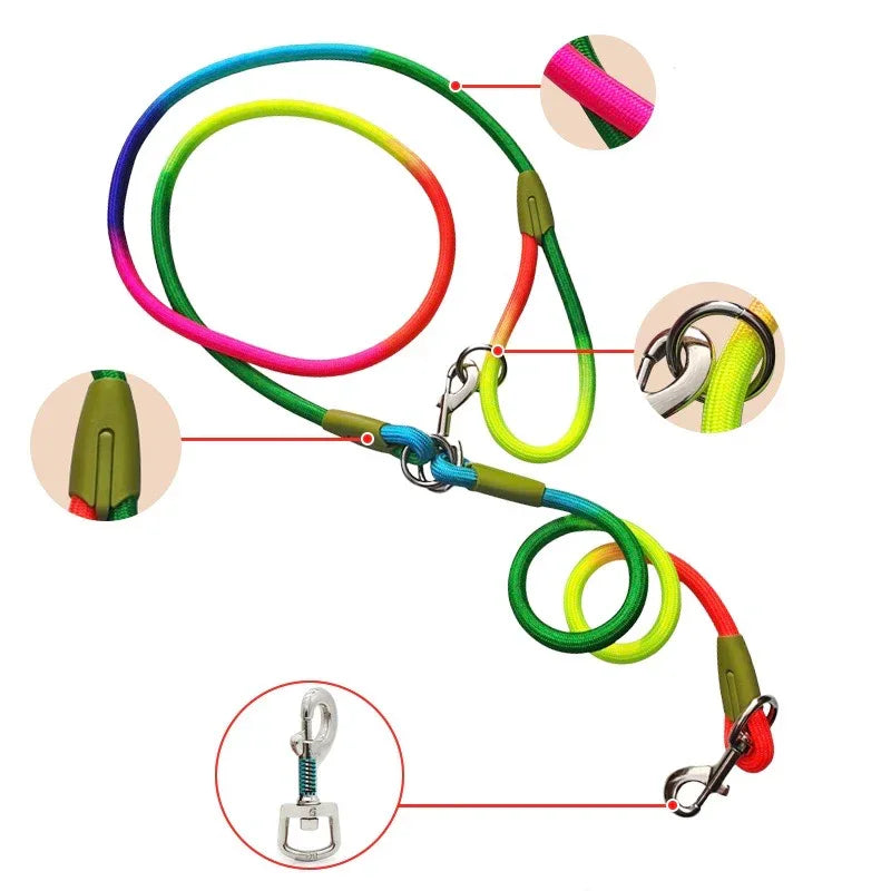 Reflecterende Hands-Free Hondenriem Verstelbaar Schokdemping Duurzaam Nylon Voor Wandelen en Rennen - Ruffy