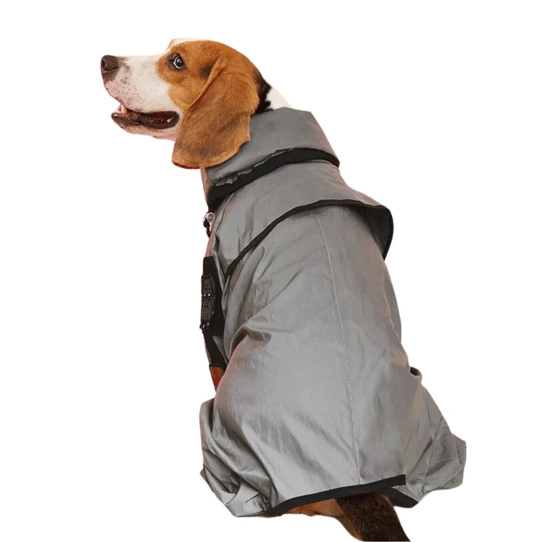 Waterdichte Reflecterende Regenjas Met Capuchon Voor Honden Lichtgewicht Duurzaam UV-bescherming - Ruffy