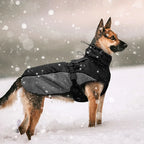 Waterdichte Winterjas Voor Grote Honden Warm Gewatteerd Reflecterend Volledige Dekking Machinewasbaar - Ruffy