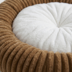 Huisdier Nestbed | Pluche Rond Ontwerp | Warme Imitatiebont Comfort | Antislip Waterdichte Bodem