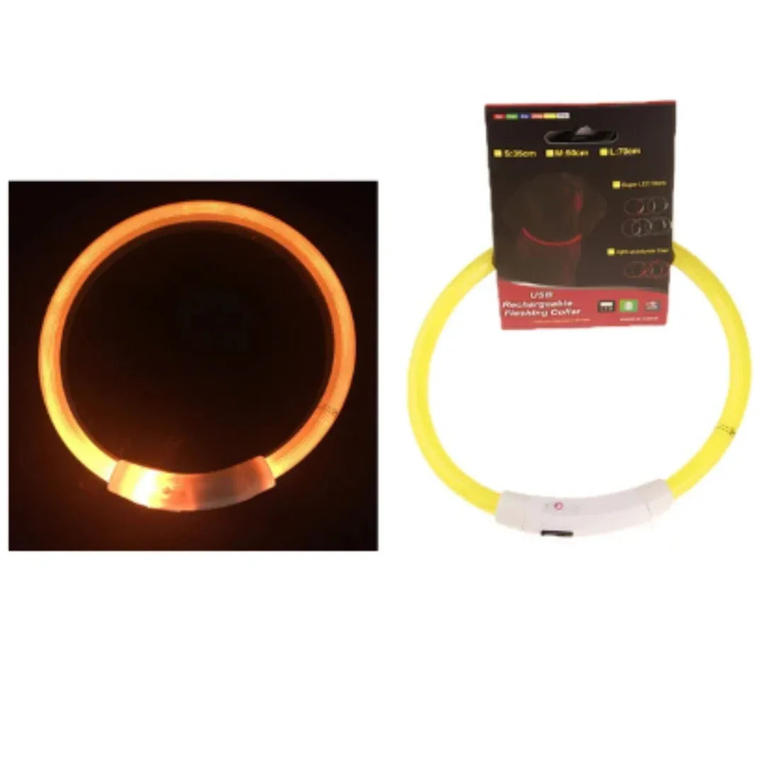 USB Oplaadbare LED Veiligheidshalsband Voor Huisdieren Verhoogde Zichtbaarheid Comfortabel Waterbestendig Lange Batterijduur - Ruffy