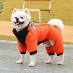 Reflecterende Waterdichte Winter Jumpsuit Voor Franse Bulldogs Warm Veilig Duurzaam Met Harnas - Ruffy