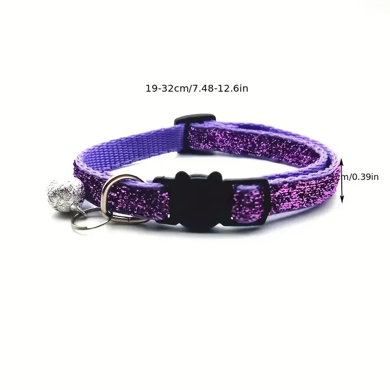 Glitter verstelbare Breakaway veiligheidshalsband voor huisdieren voor honden en katten - Ruffy