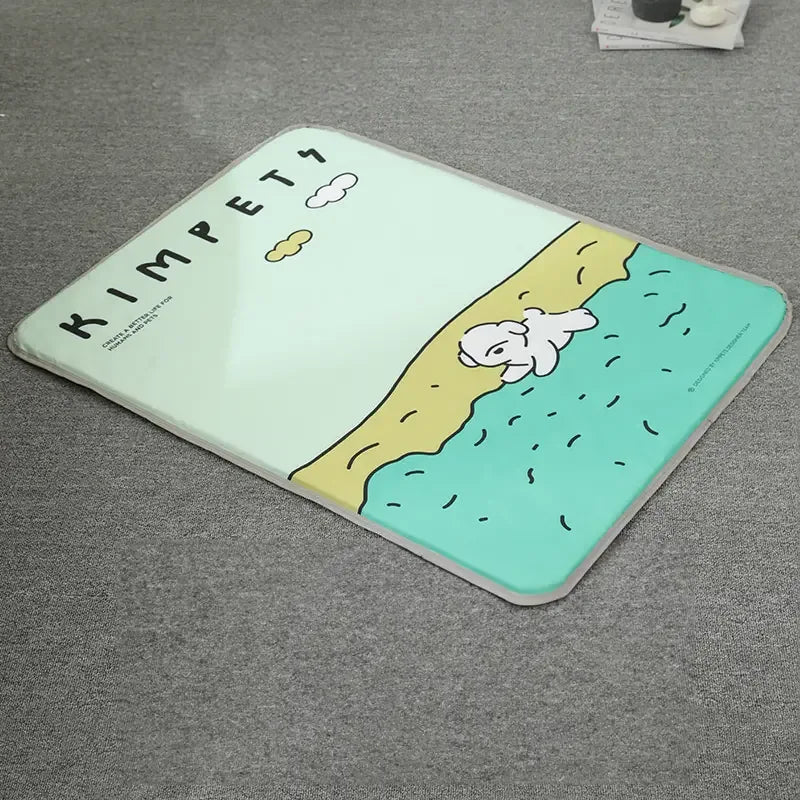 Koelmat Voor Honden Direct Verkoelend Anti-Slip Draagbaar Duurzaam Gemakkelijk Schoon Te Maken Voor Warme Dagen - Ruffy