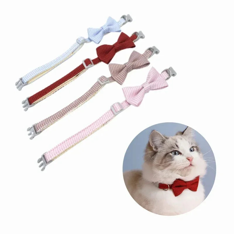 Elegante verstelbare kattenhalsband met vlinderdas voor speciale gelegenheden en dagelijks gebruik - Ruffy