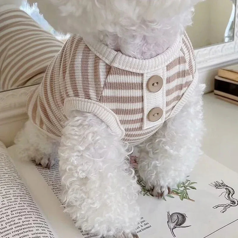 Hond Schattig Gebloemd Zomershirt - Ruffy
