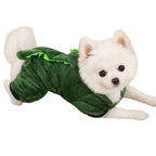 Warme Dinosaurus Jumpsuit voor Honden en Katten Zacht Fleece Schattig Ontwerp en Machinewasbaar - Ruffy