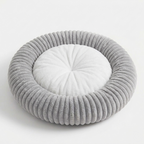 Huisdier Nestbed | Pluche Rond Ontwerp | Warme Imitatiebont Comfort | Antislip Waterdichte Bodem