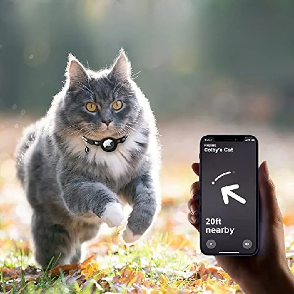 Verstelbare Veiligheidshalsband Met Airtag Houder - Ruffy