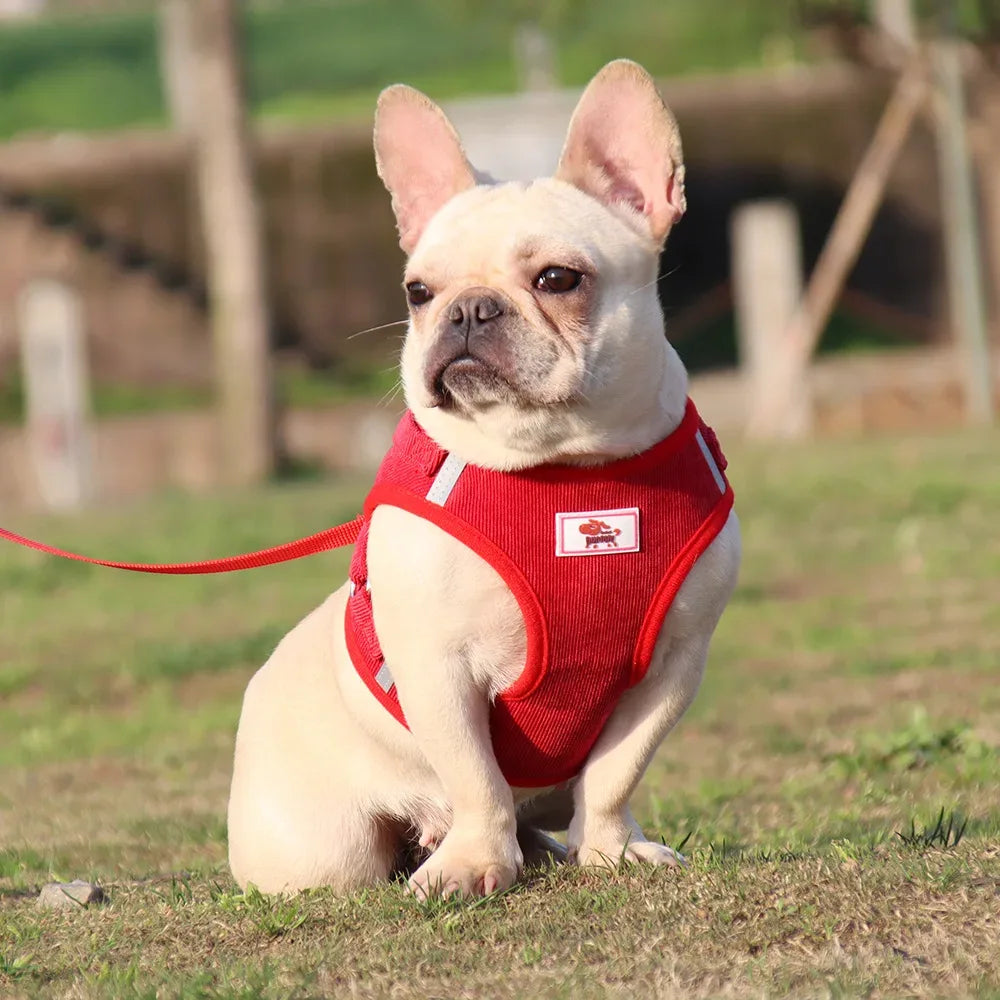 Corduroy Ademend Honden Tuig Reflecterend Ergonomisch - Ruffy