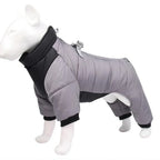 Reflecterende Waterdichte Winter Jumpsuit Voor Franse Bulldogs Warm Veilig Duurzaam Met Harnas - Ruffy